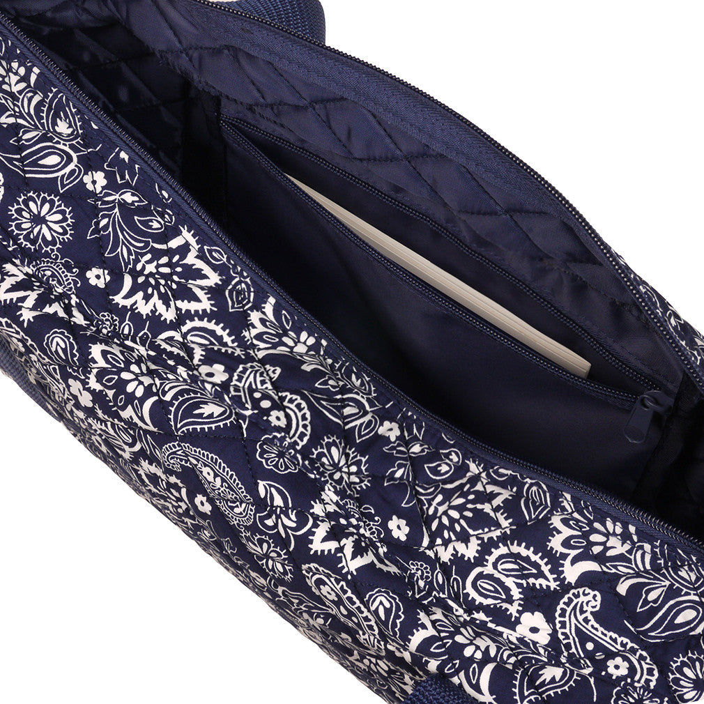 Soft-Sided American Mah Jongg Set by Linda Li® with White Tiles and Modern Pushers - Blue Paisley Soft Bag - American-Wholesaler Inc.