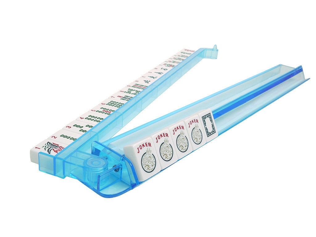Soft-Sided American Mah Jongg Set by Linda Li® with White Tiles and Modern Pushers - Blue Paisley Soft Bag - American-Wholesaler Inc.