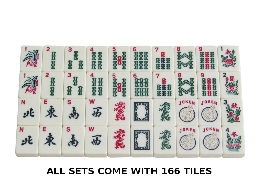 American Mahjong Set in a Black Case with Ivory Tiles FREE