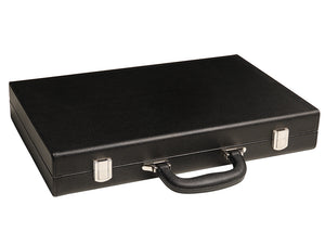16-inch Premium Backgammon Set - Black with White and Black Points - EUR - American-Wholesaler Inc.