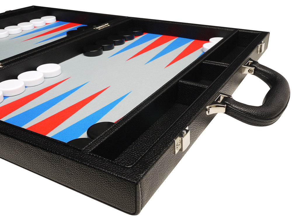 
                  
                    16-inch Premium Backgammon Set - Black with Scarlet Red and Patriot Blue Points - EUR - American-Wholesaler Inc.
                  
                