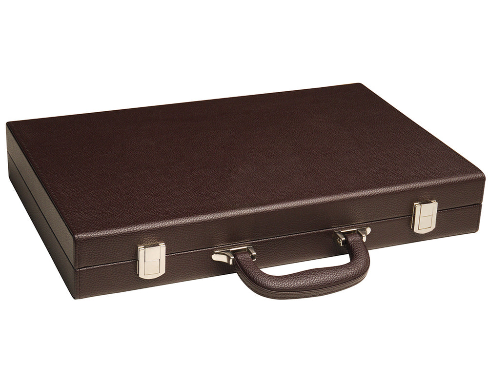 16-inch Premium Backgammon Set - Dark Brown - GBP - American-Wholesaler Inc.