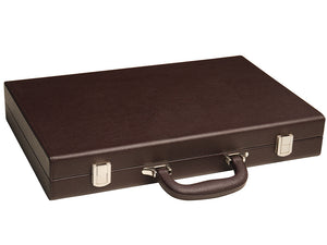 16-inch Premium Backgammon Set - Dark Brown - American-Wholesaler Inc.