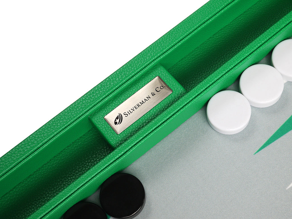 16-inch Premium Backgammon Set - Green - EUR - American-Wholesaler Inc.