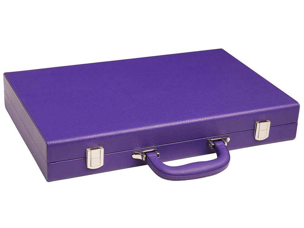16-inch Premium Backgammon Set - Purple - GBP - American-Wholesaler Inc.