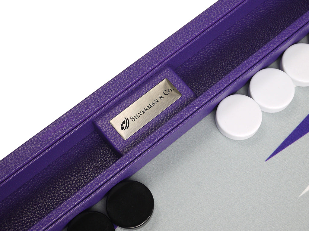 16-inch Premium Backgammon Set - Purple - GBP - American-Wholesaler Inc.