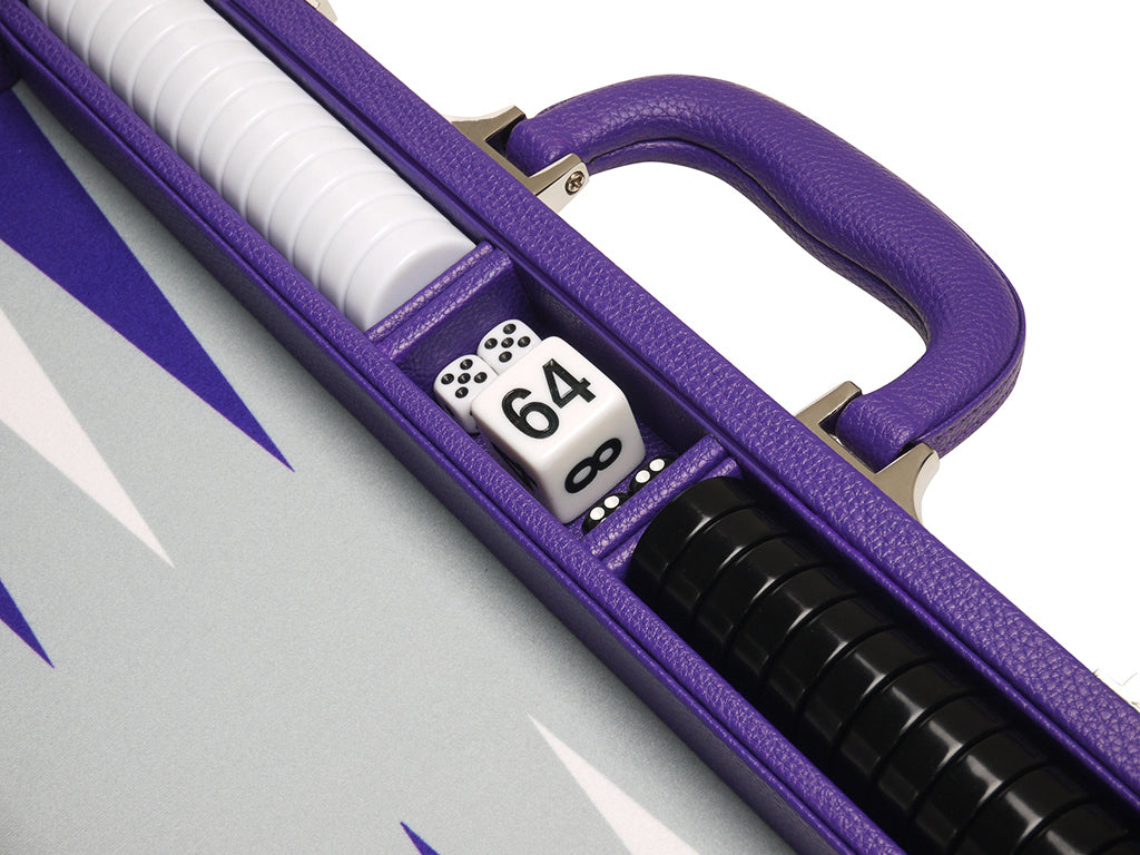 16-inch Premium Backgammon Set - Purple - EUR - American-Wholesaler Inc.
