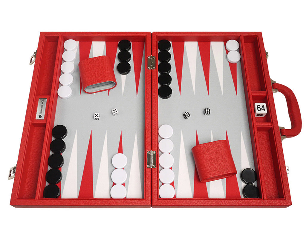 16-inch Premium Backgammon Set - Red - FREE Shipping – American ...