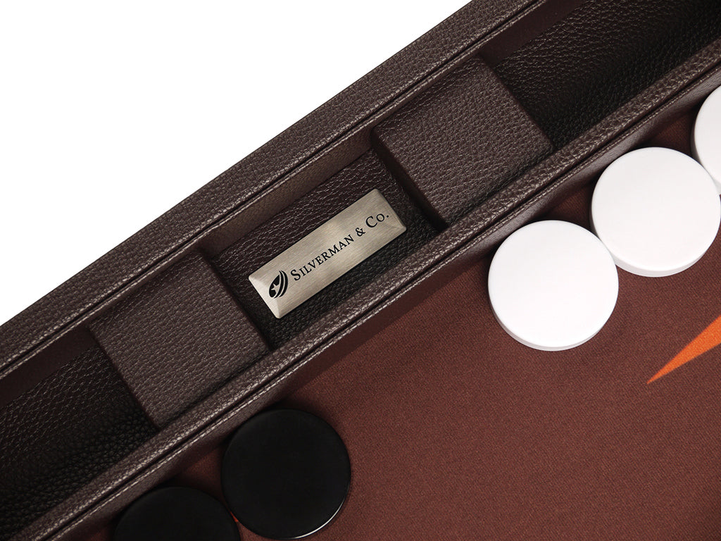 Juego De Backgammon Premium 19 Tabla Verde Y Gris | Cuotas sin interés