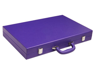 19-inch Premium Backgammon Set - Purple - GBP - American-Wholesaler Inc.