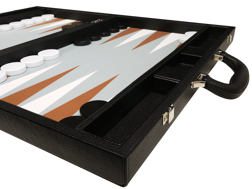 
                  
                    19-inch Premium Backgammon Set - Black Board with White and Rum Points - GBP - American-Wholesaler Inc.
                  
                
