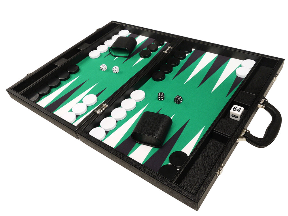 
                  
                    19-inch Premium Backgammon Set - Black Board with White and Black Points - GBP - American-Wholesaler Inc.
                  
                
