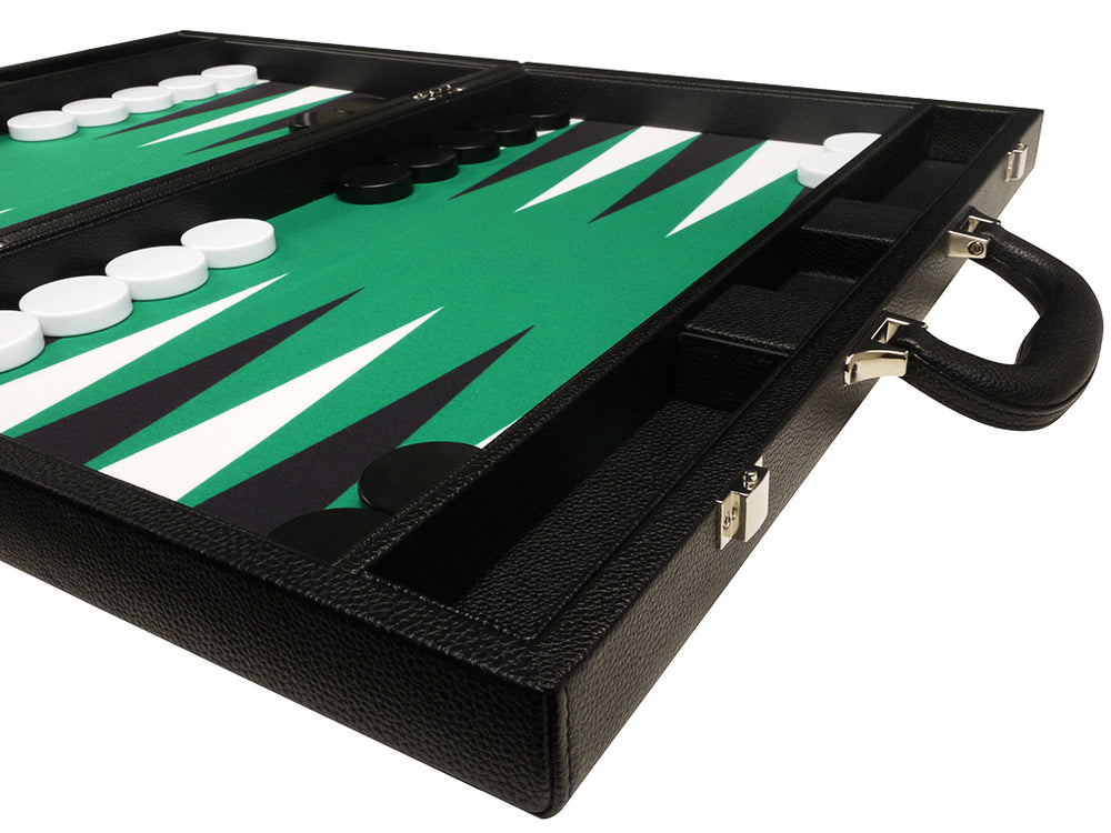 
                  
                    19-inch Premium Backgammon Set - Black Board with White and Black Points - EUR - American-Wholesaler Inc.
                  
                