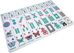 New! - Linda Li® American Mah Jongg Set – The Artisan Collection: Butterfly Series – in Black Poppy Soft Bag