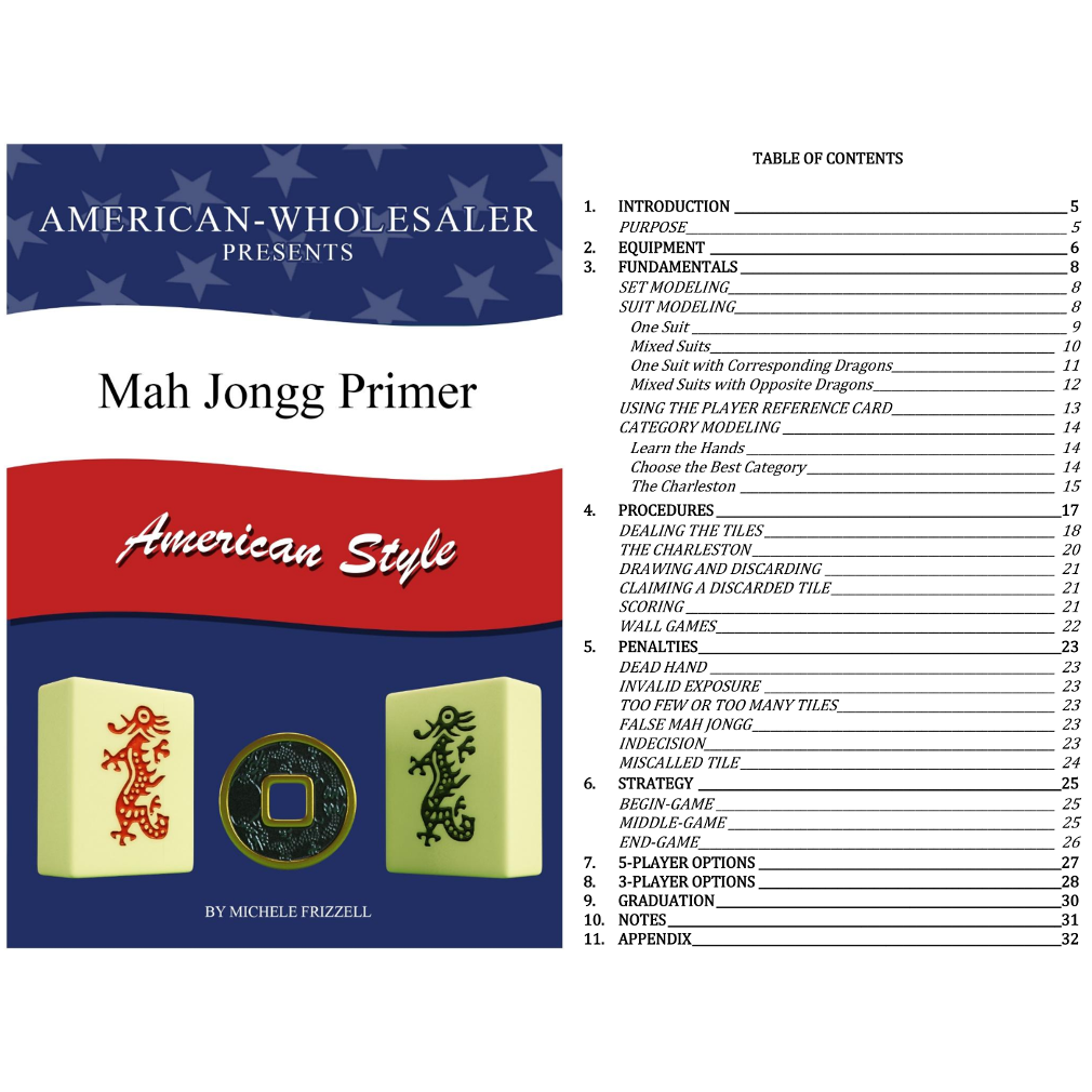 American Mahjong Set - Blue Denim - FREE Shipping – American